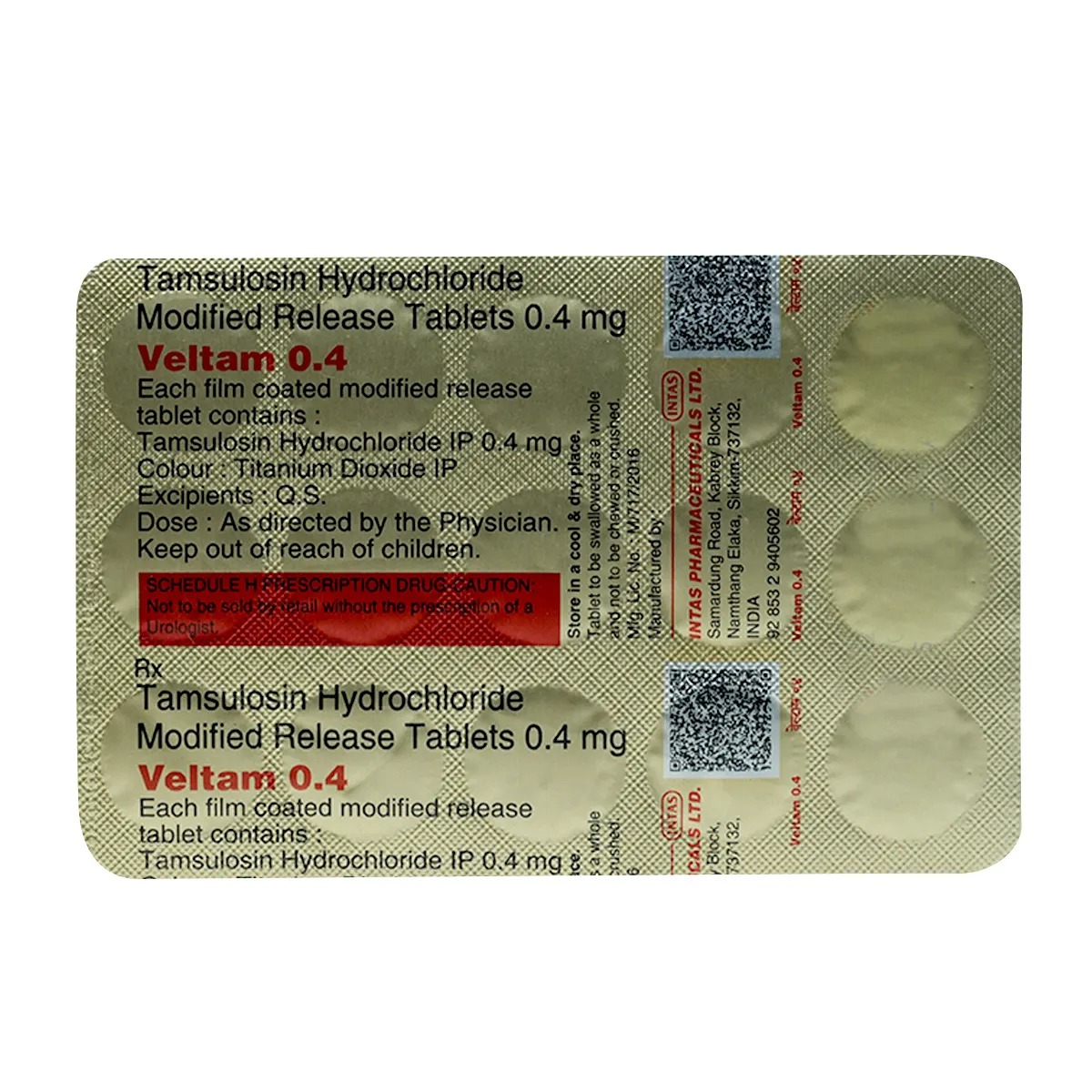 VELTAM 0.4MG TABLET