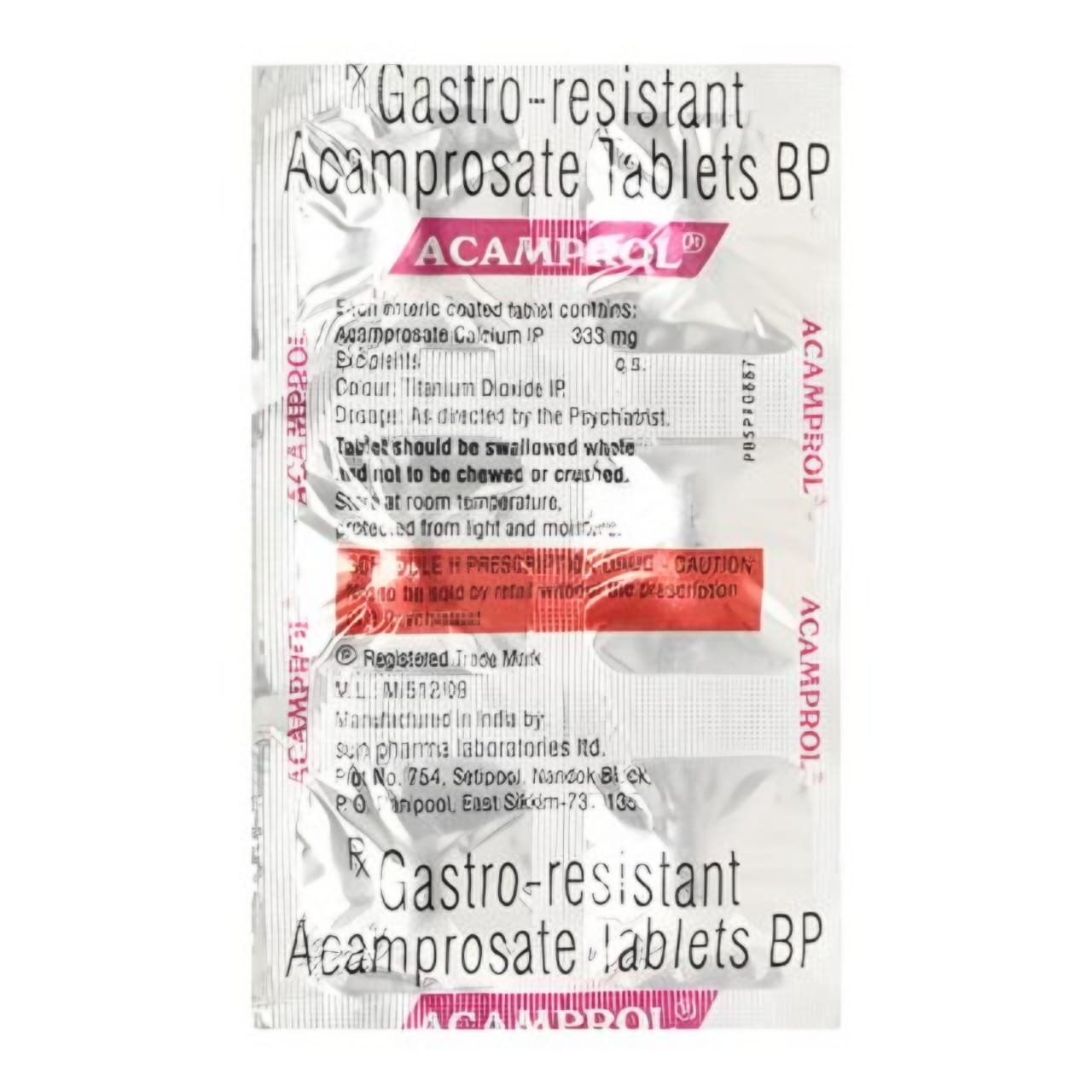 ACAMPROL 333 MG TABLET