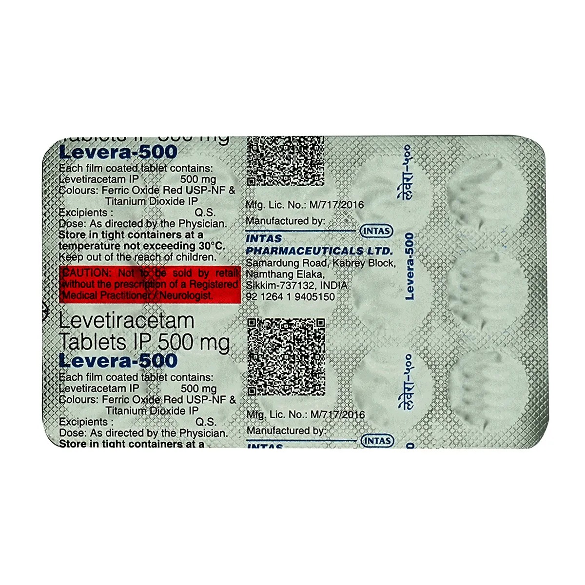 LEVERA 500MG TABLET