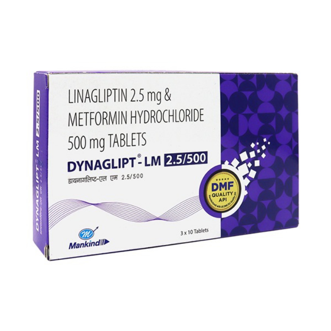 DYNAGLIPT LM 2.5MG / 500MG