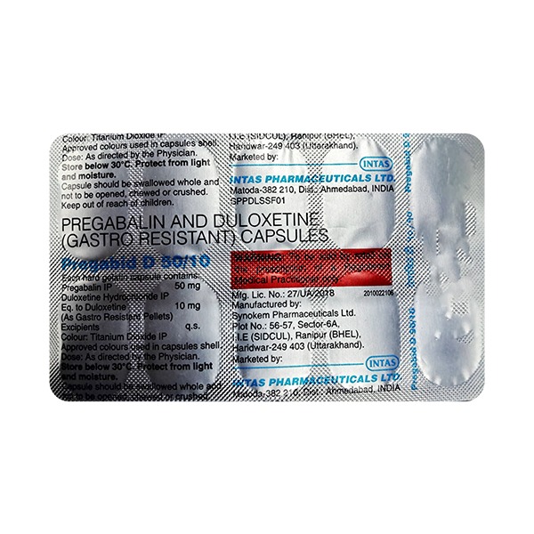 PREGABID D 50/10 CAPSULE