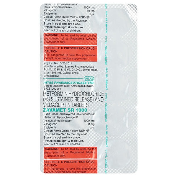 ZAVAMET-SR 1000 TABLET
