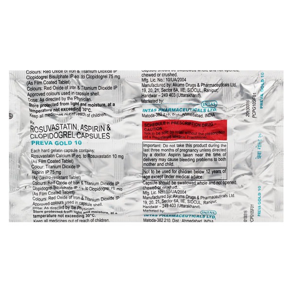 PREVA GOLD 10 CAPSULE