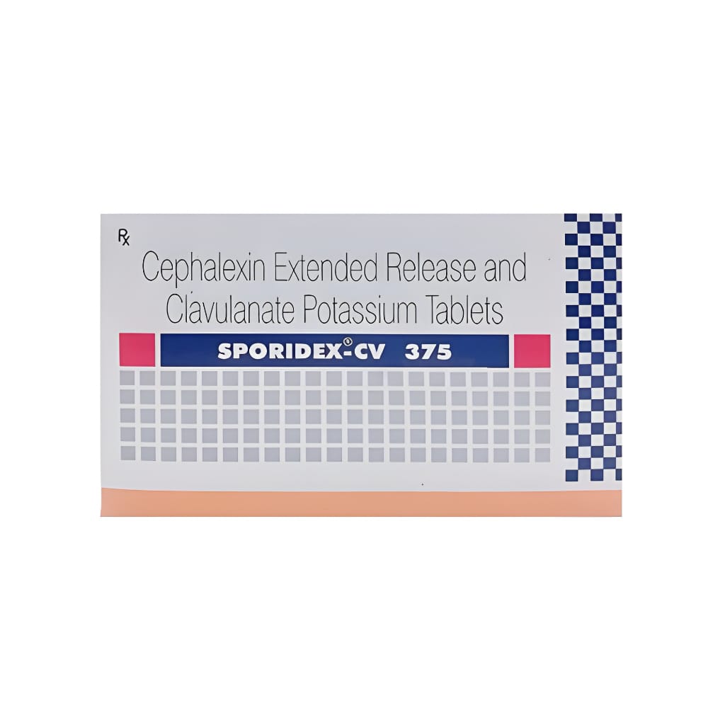 SPORIDEX CV 375/125 MG TABLET