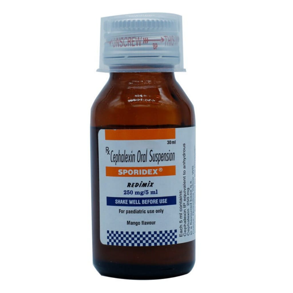 SPORIDEX REDIMIX 250 MG SYRUP
