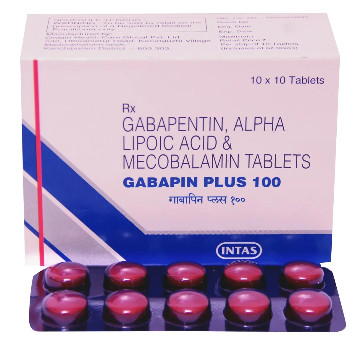 GABAPIN PLUS 100 TABLET