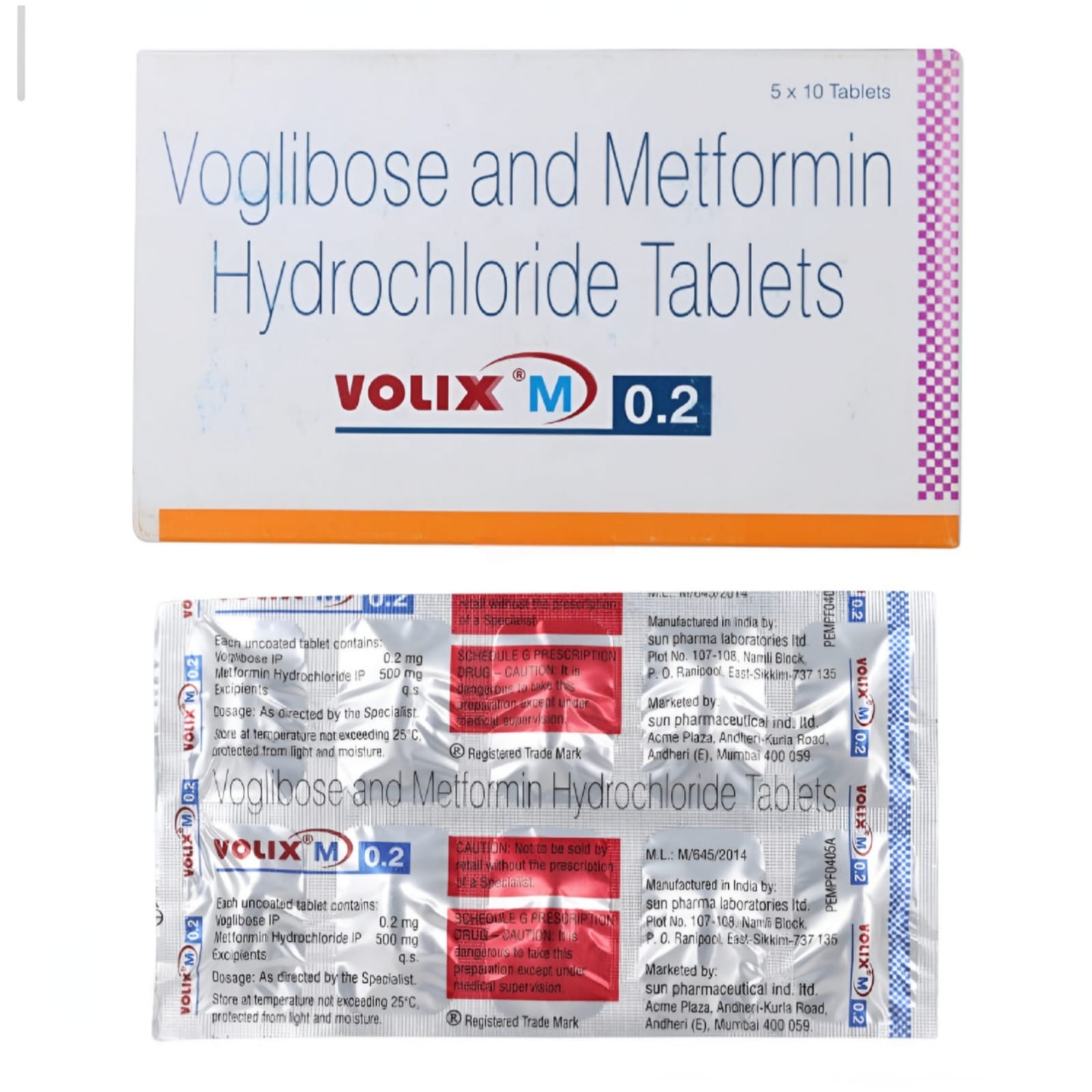 VOLIX M 0.2/500 MG TABLET