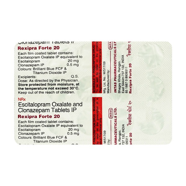 REXIPRA FORTE 20MG TABLET