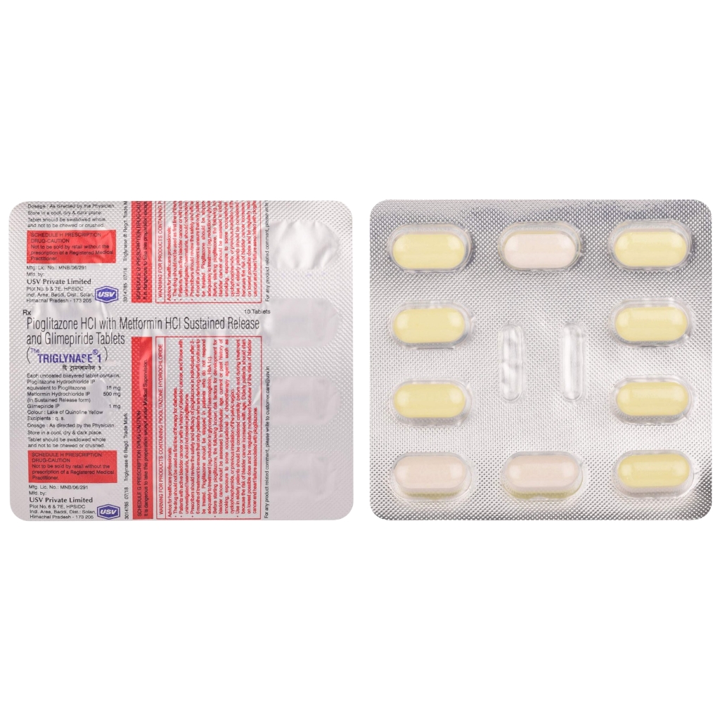 TRIGLYNASE 1MG TABLET
