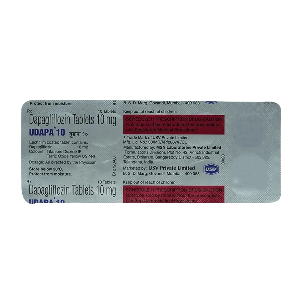 UDAPA 10MG TABLET