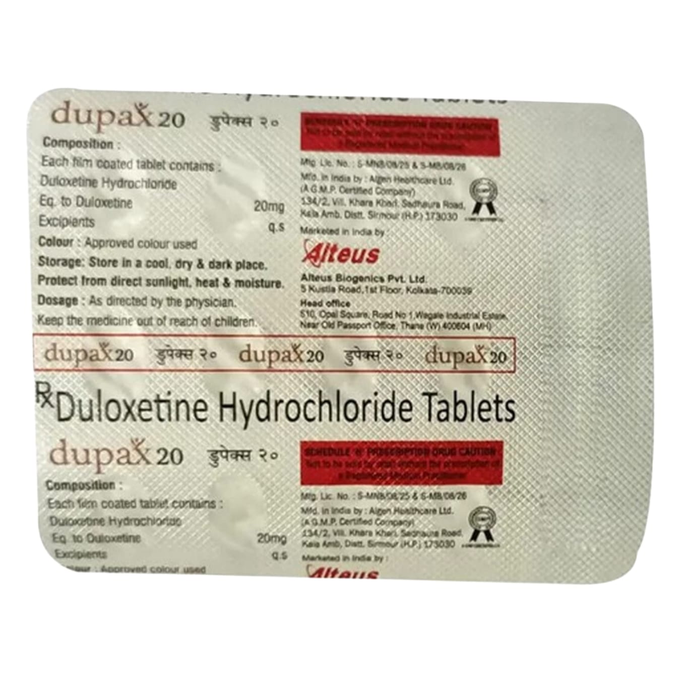 DUPAX-20MG TABLET