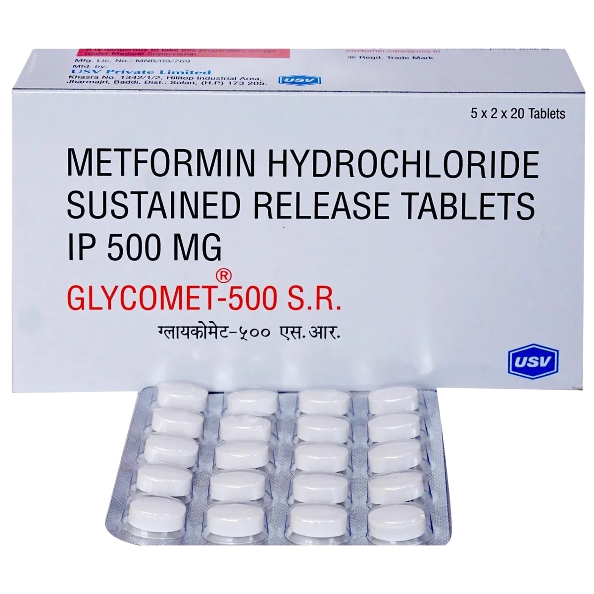 GLYCOMET SR 500MG TABLET