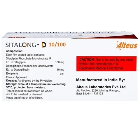 SITALONG D 10/100MG TABLET