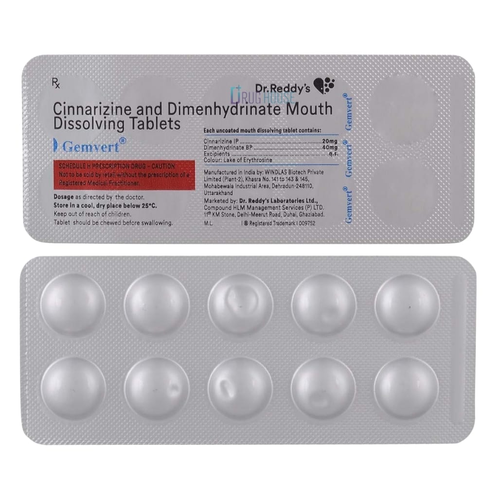 GEMVERT 20/40 MG TABLET