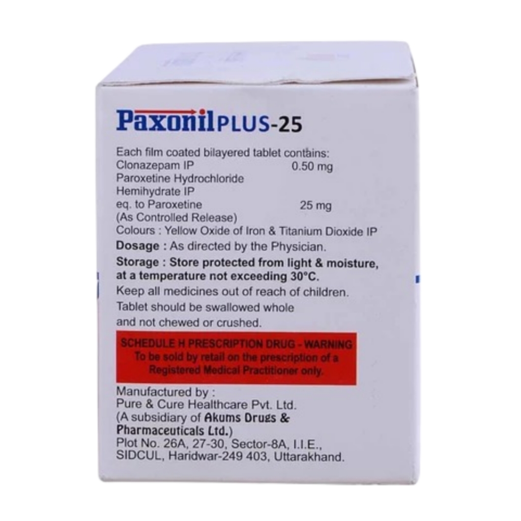 PAXONIL PLUS-25MG TABLET