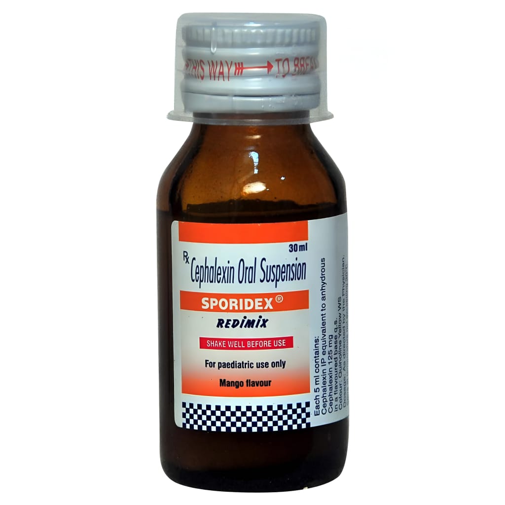 SPORIDEX REDIMIX 125 MG SYRUP