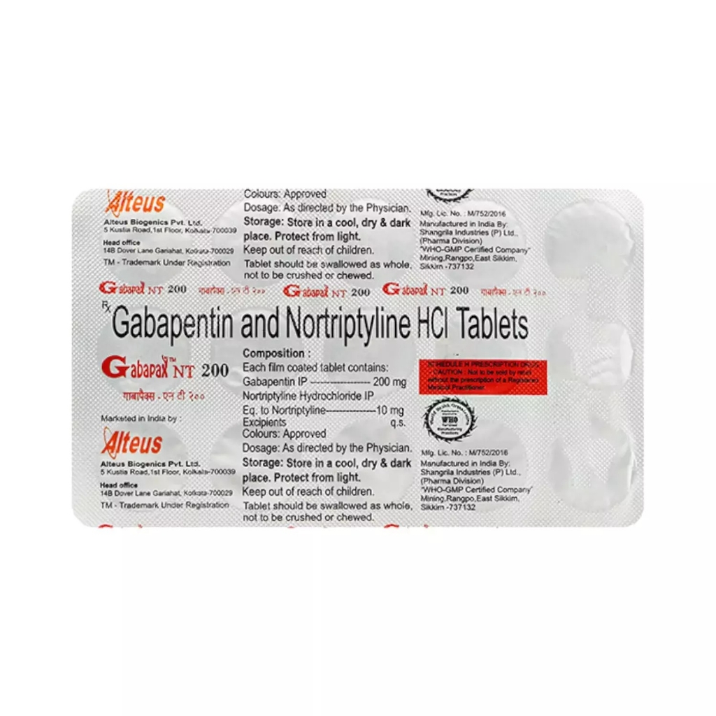 GABAPAX NT 200MG TABLET