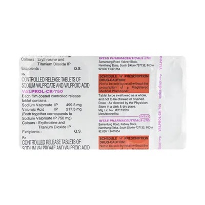 VALPROL CR 750MG TABLET