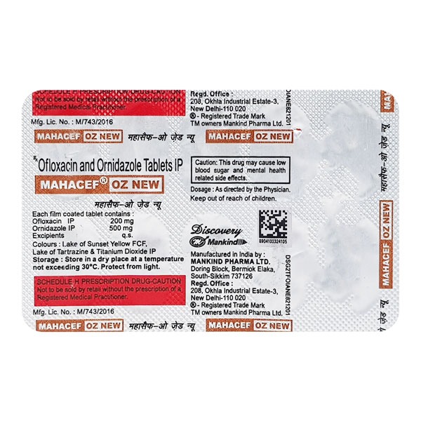 MAHACEF-OZ TABLET