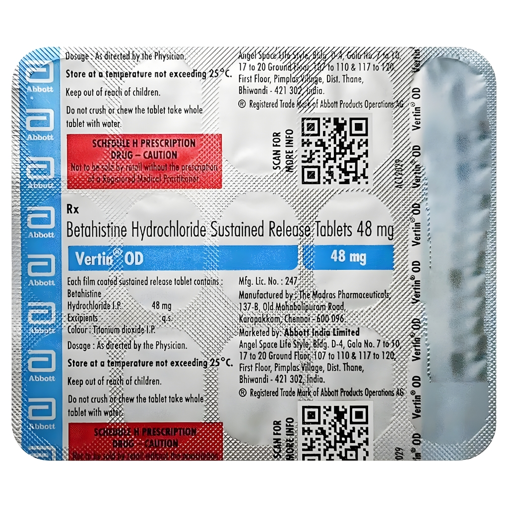 VERTIN OD 48 15S TABLET