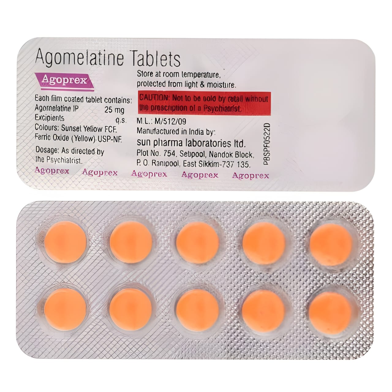 AGOPREX 25 MG TABLET
