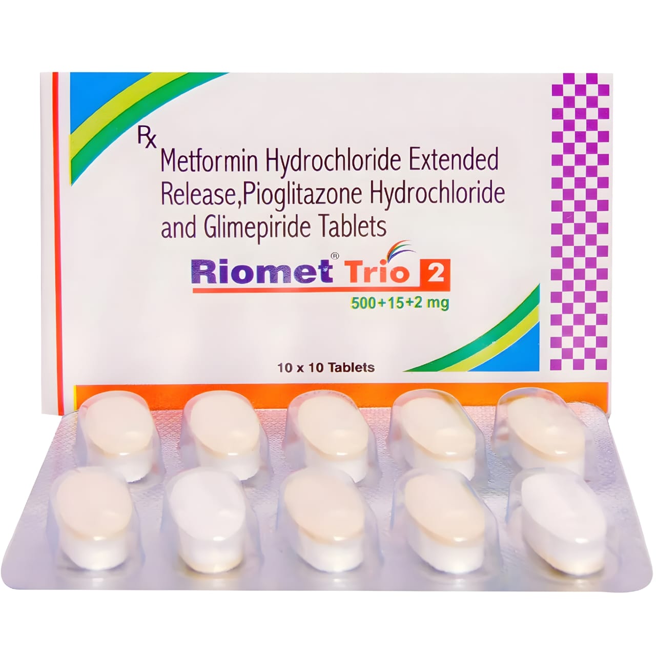 RIOMET TRIO 2 MG TABLET