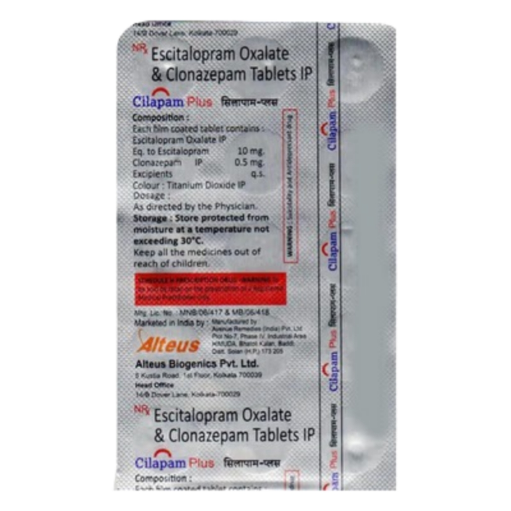 NEW CILAPAM PLUS 10/0.5MG TABLET