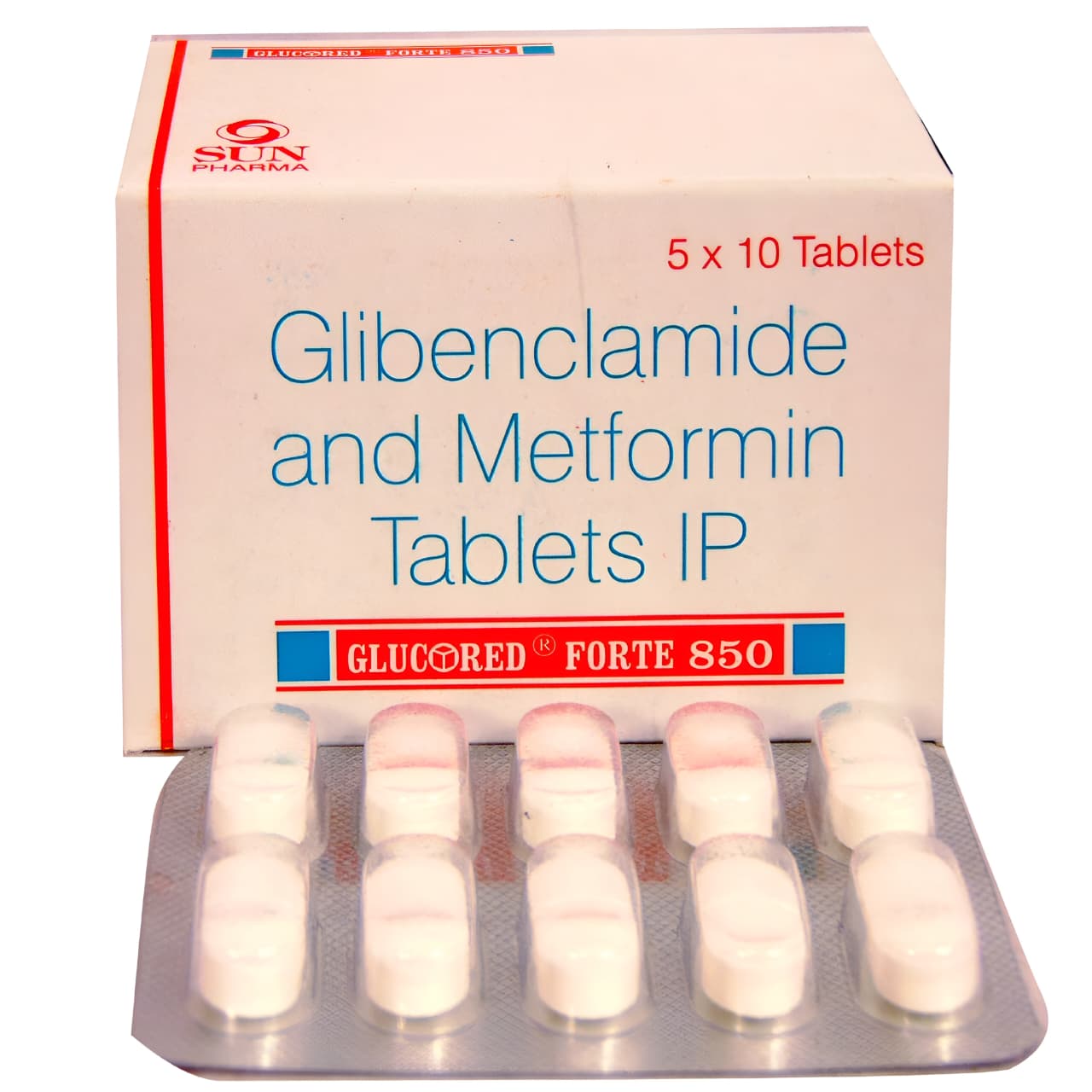 GLUCORED FORTE 850 MG TABLET