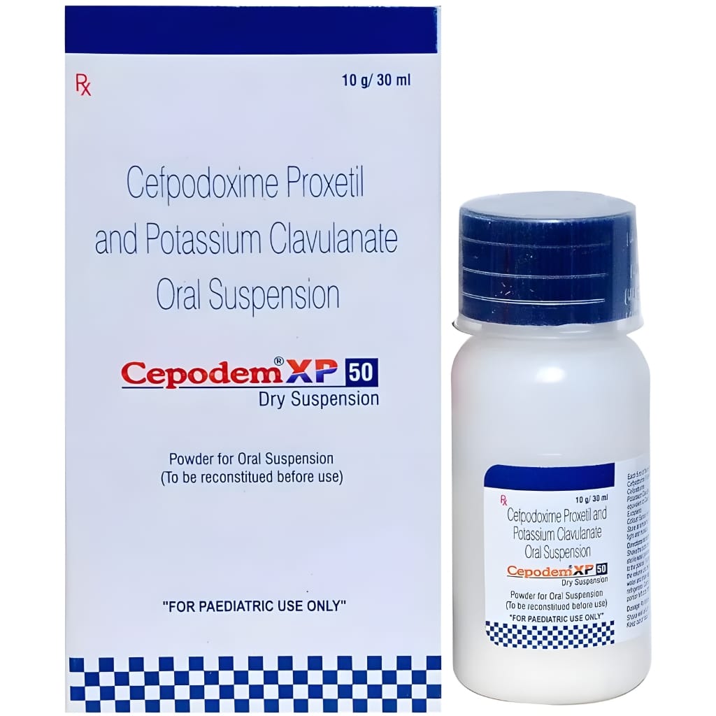 CEPODEM XP 50/31.25 MG DRY SYRUP