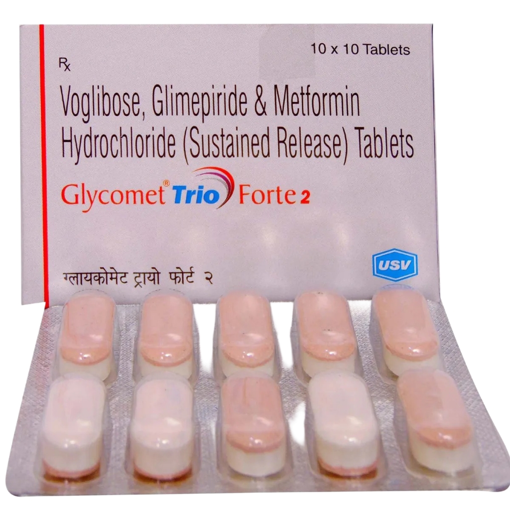 GLYCOMET TRIO FORTE 2MG TABLET