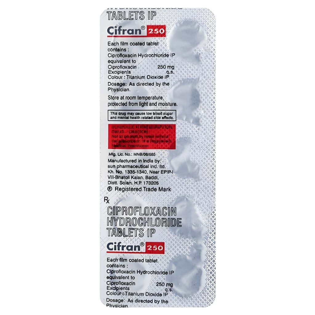 CIFRAN 250 MG TABLET