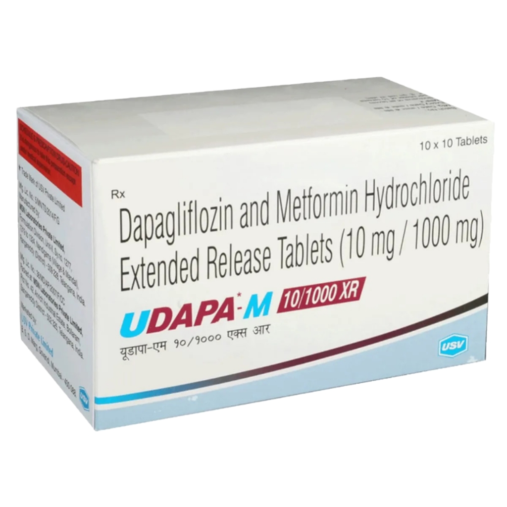 UDAPA M 10/1000MG XR TABLET