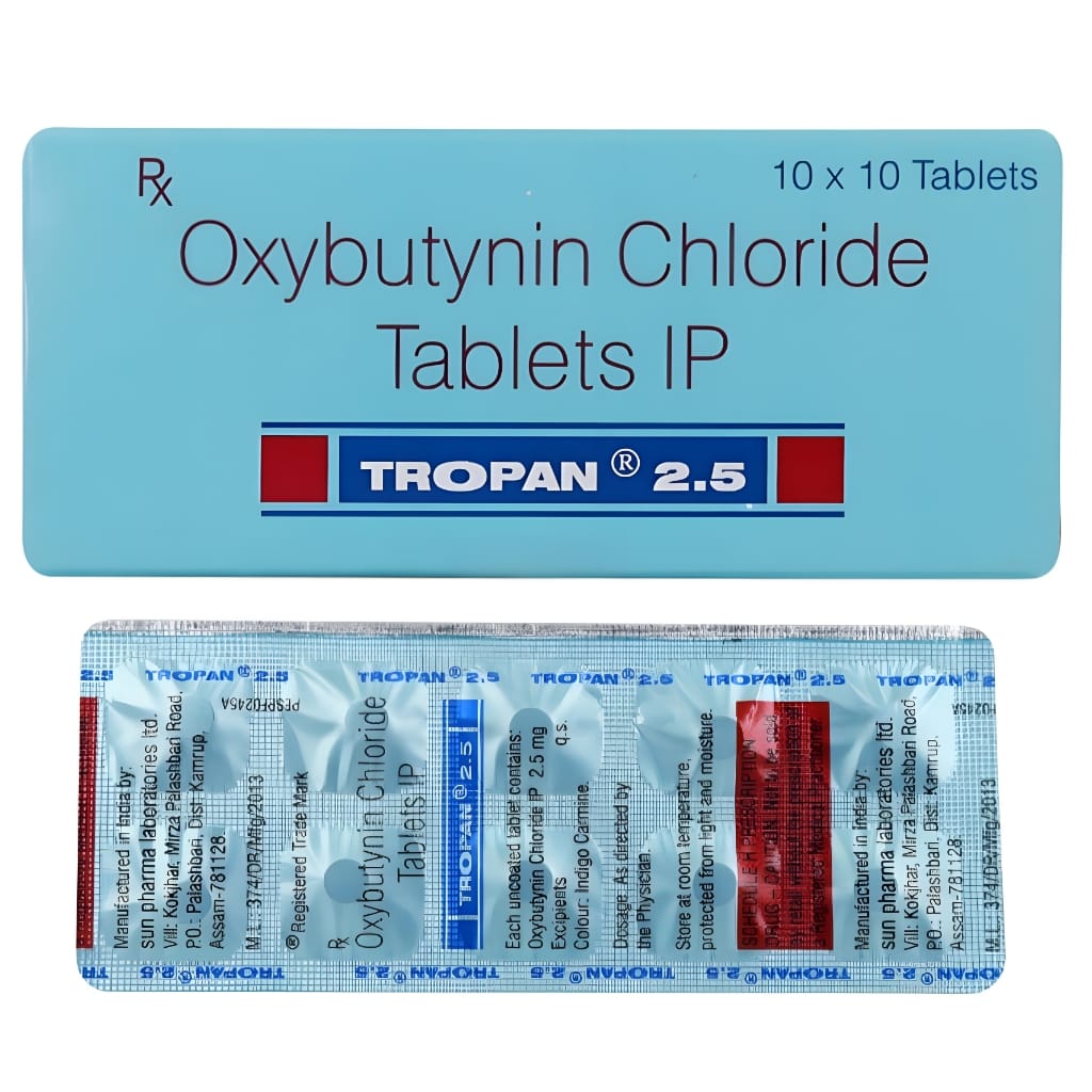 TROPAN 2.5 MG TABLET