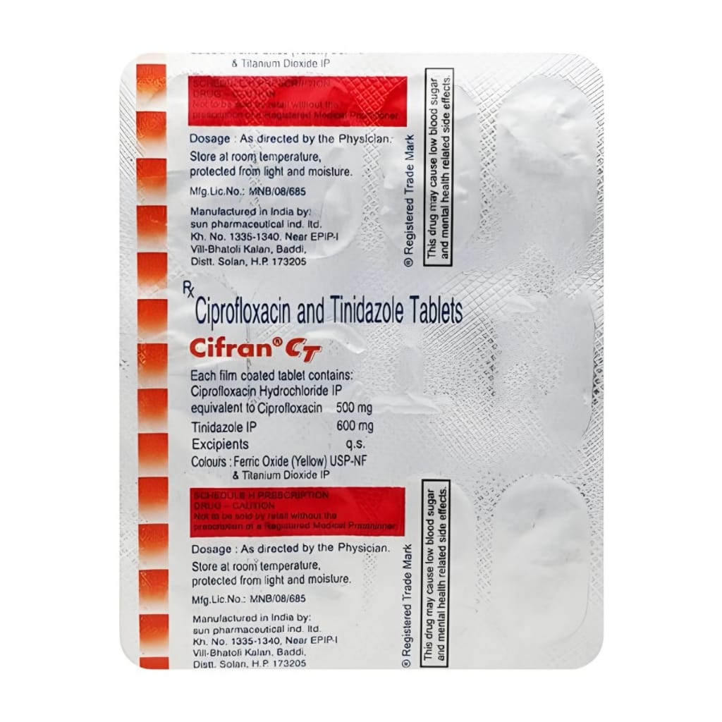 CIFRAN CT 500/600 MG TABLET