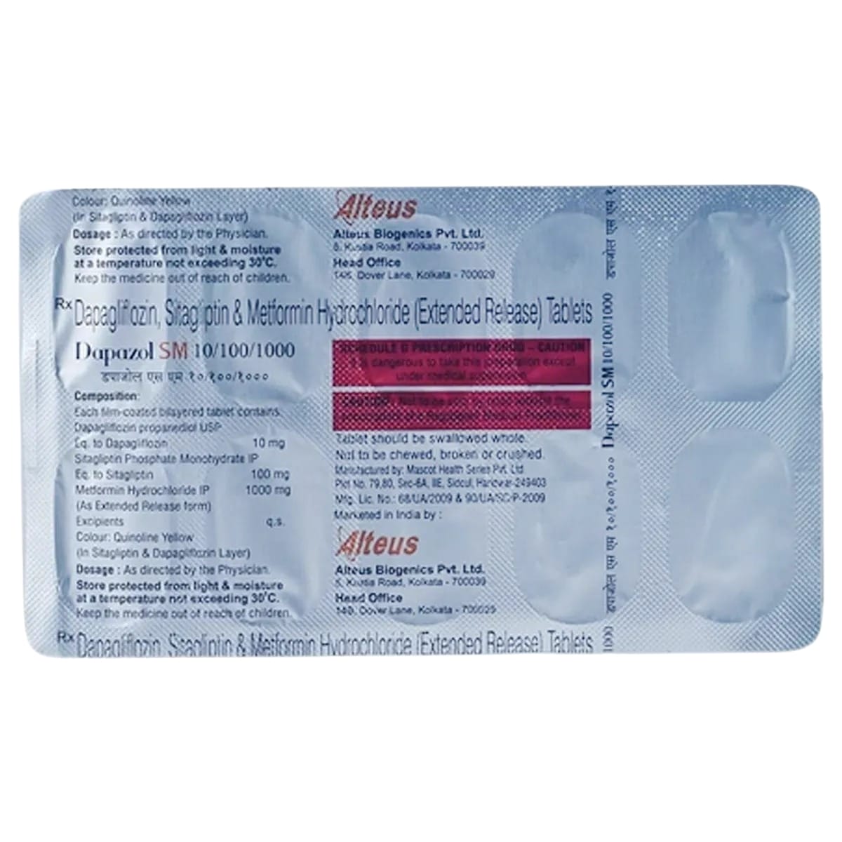 DAPAZOL SM TABLET