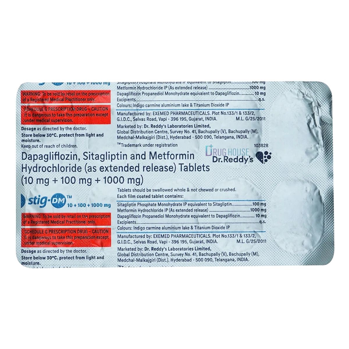 STIG DM 1000 MG TABLET