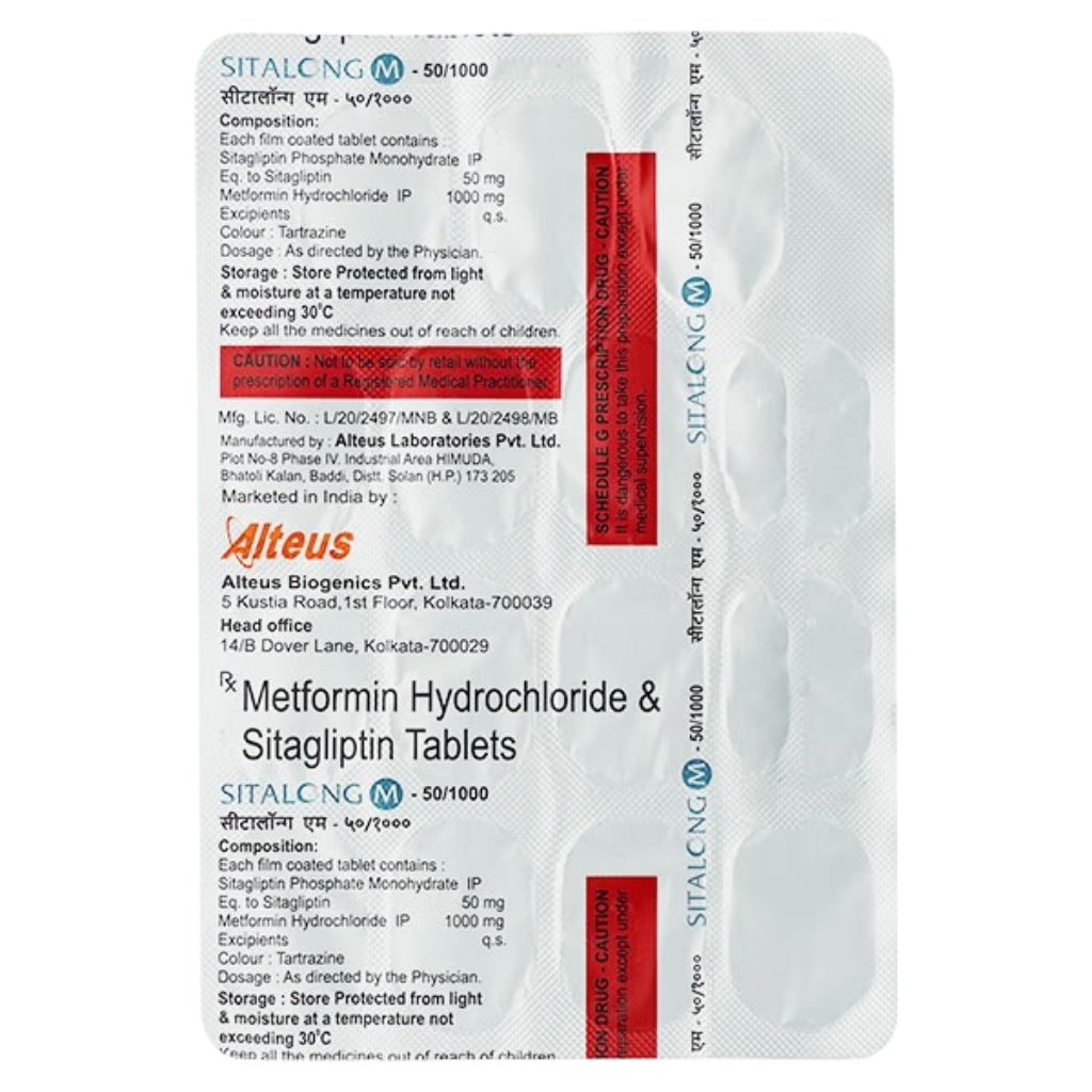 SITALONG-M 50/1000MG TABLET