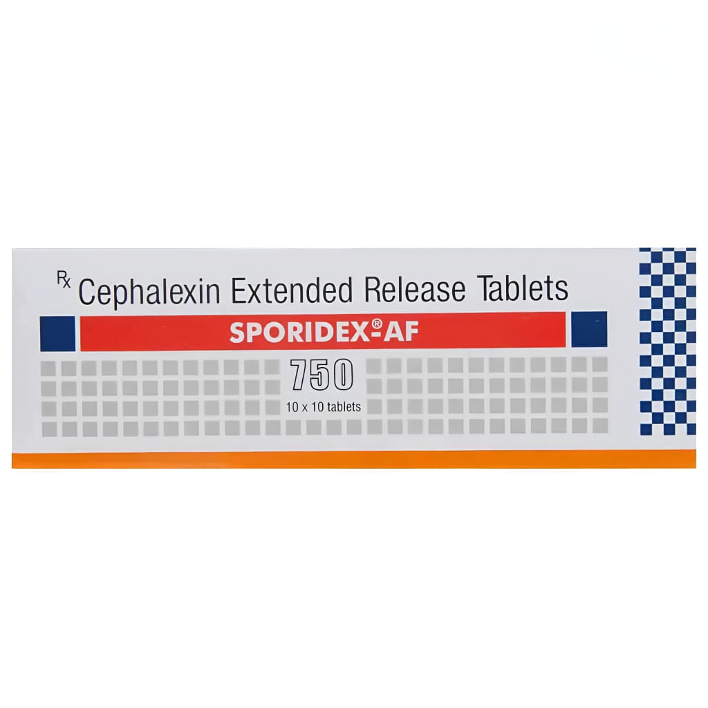 SPORIDEX AF 750 MG TABLET
