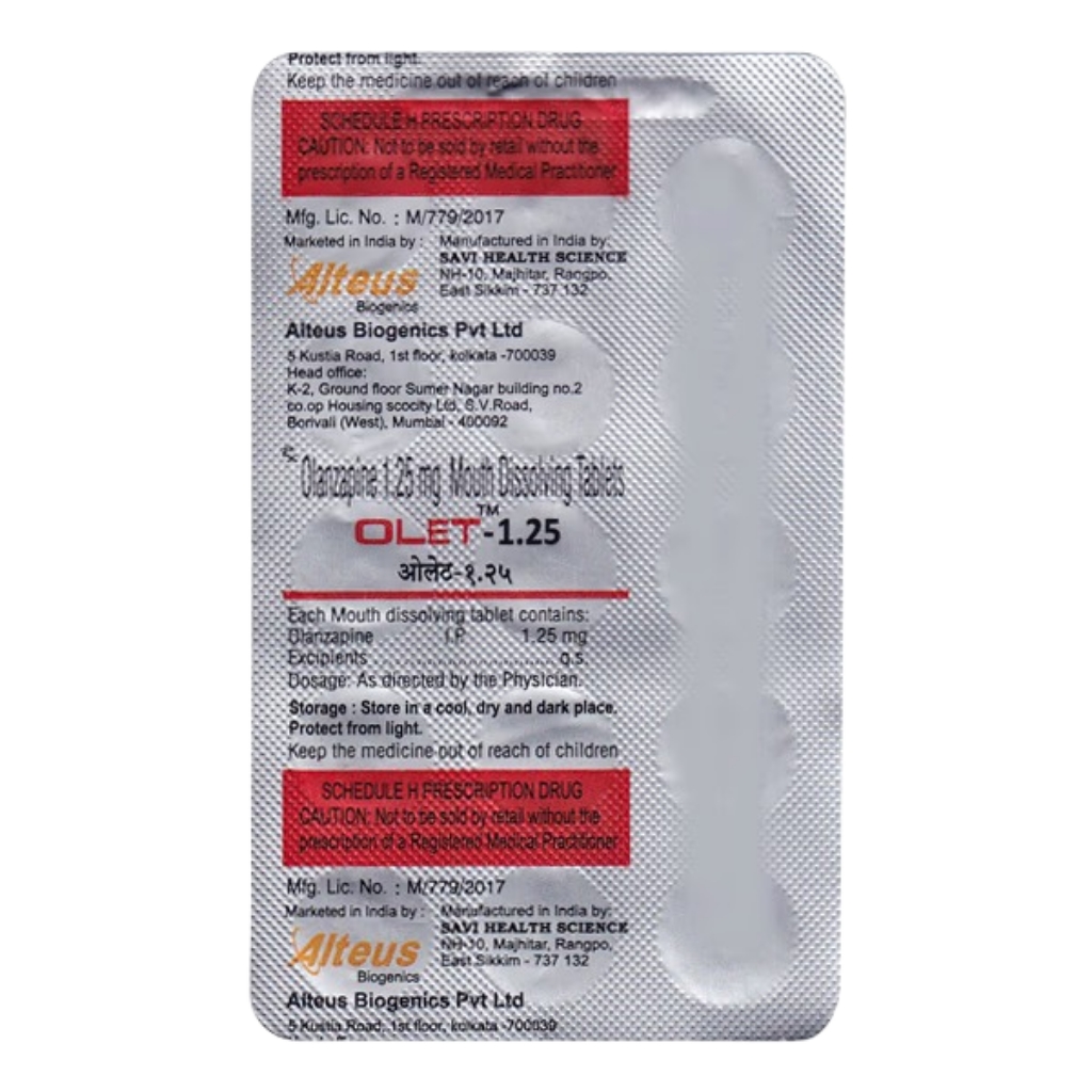 OLET 1.25 MG TABLET